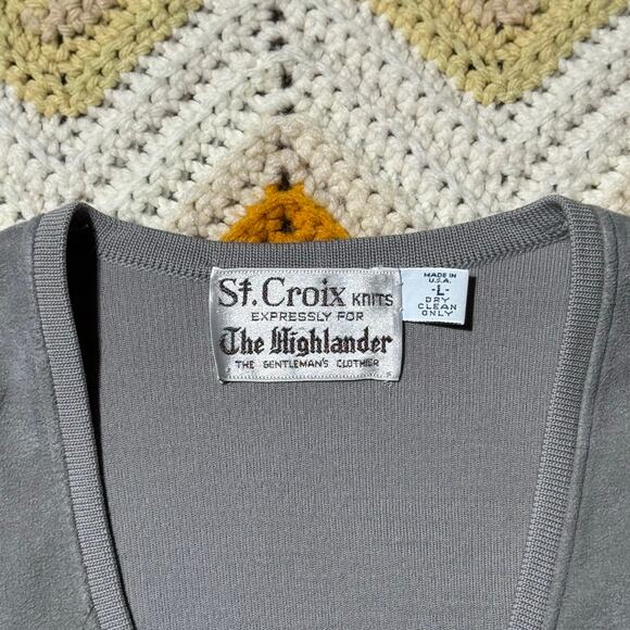 St. Croix Highlander Grey Sweater - Picture 3 of 6